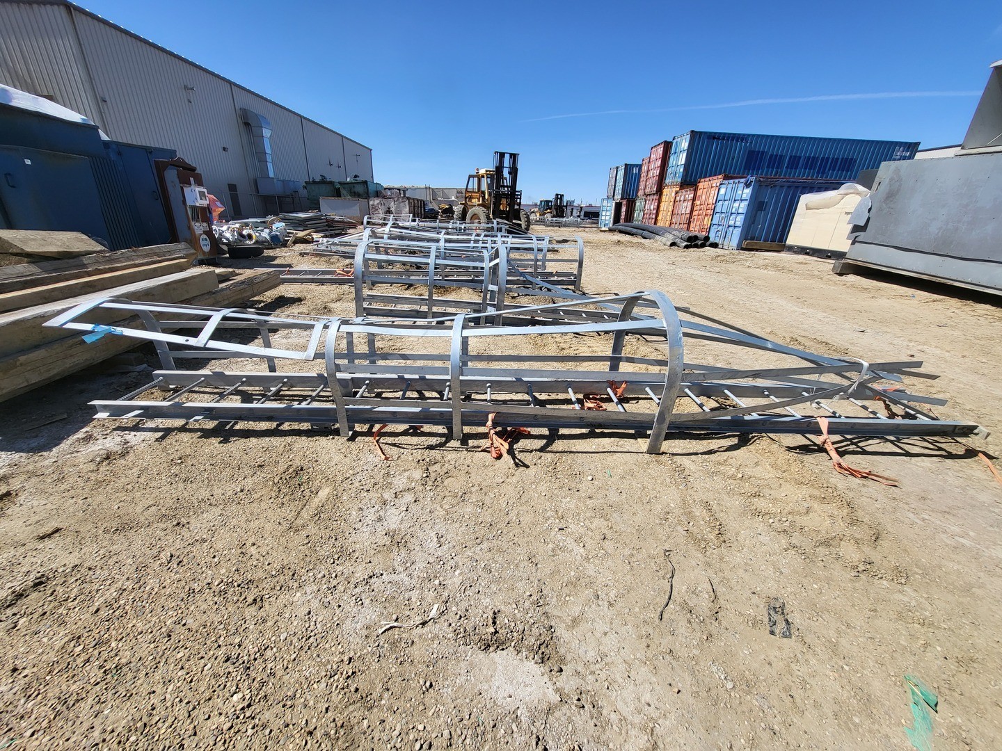 18.5ft. Steel Caged Ladder