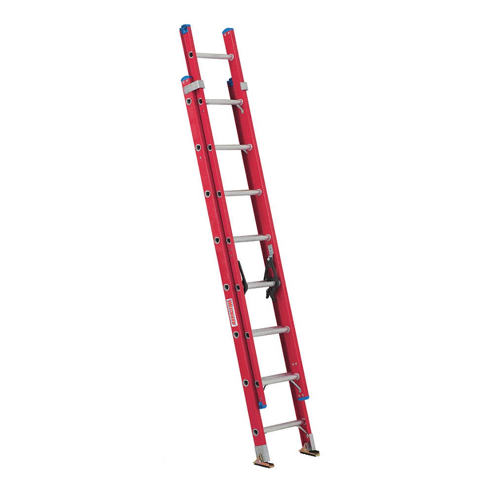 WESTWARD 44YY67 Extension Ladder,Fiberglass,13 ft., IA 44YY67