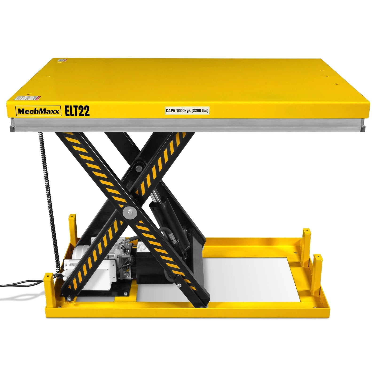 MechMaxx 2200lb Capacity Electric Hydraulic Lift Table 51.2×32.3 Platform,ELT22