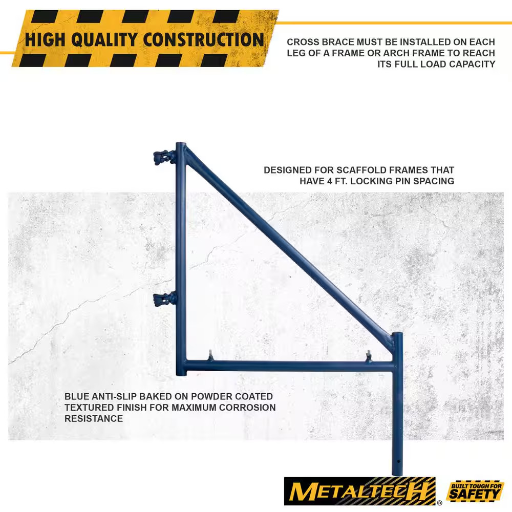 32-In. Steel Scaffolding Outrigger for Mason Frame Scaffold Towers to Extend Hei