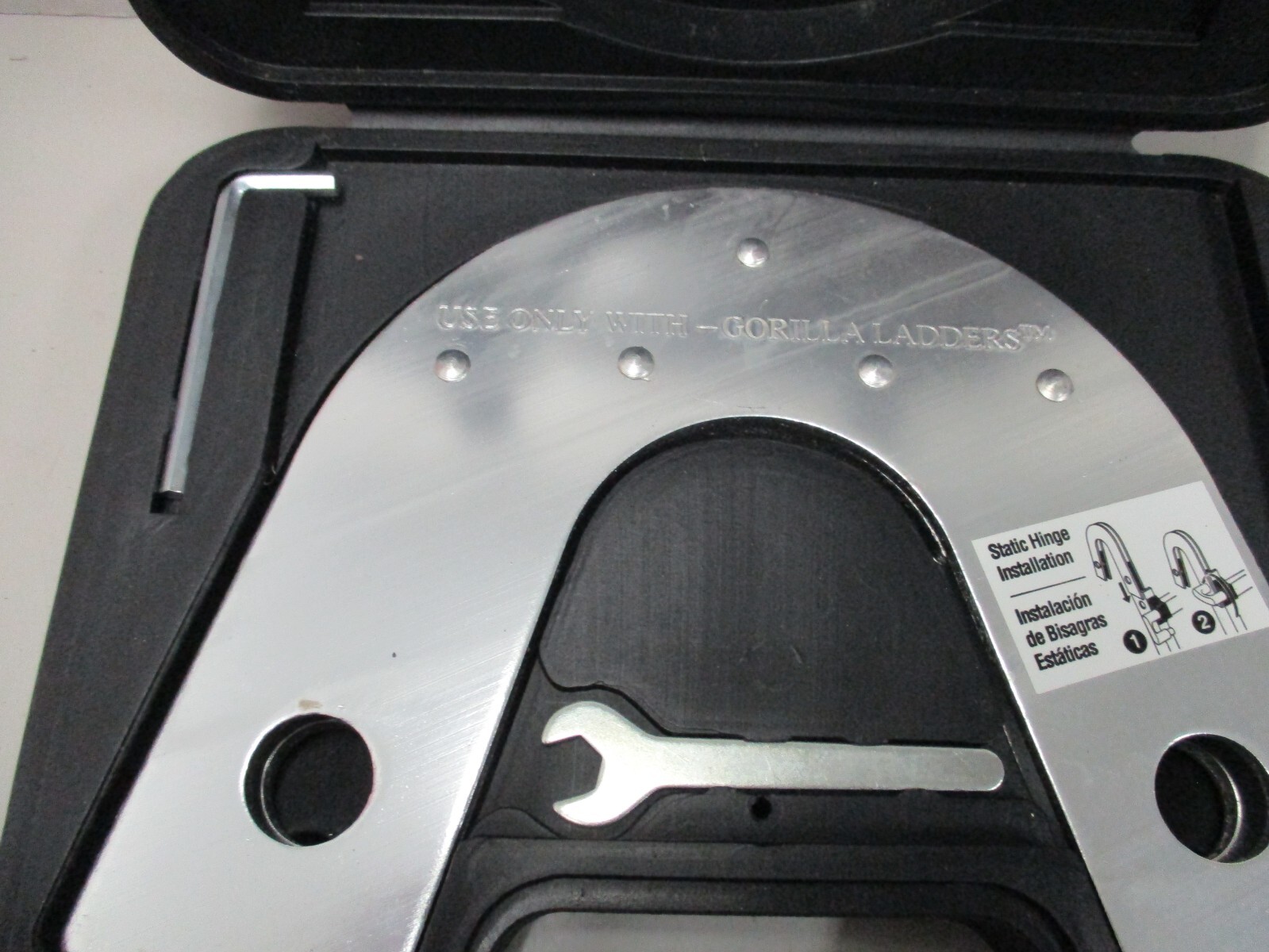 Gorilla Ladder Static Hinge Kit With Storage Box, 2 Hinges, Allen Key and Wrench