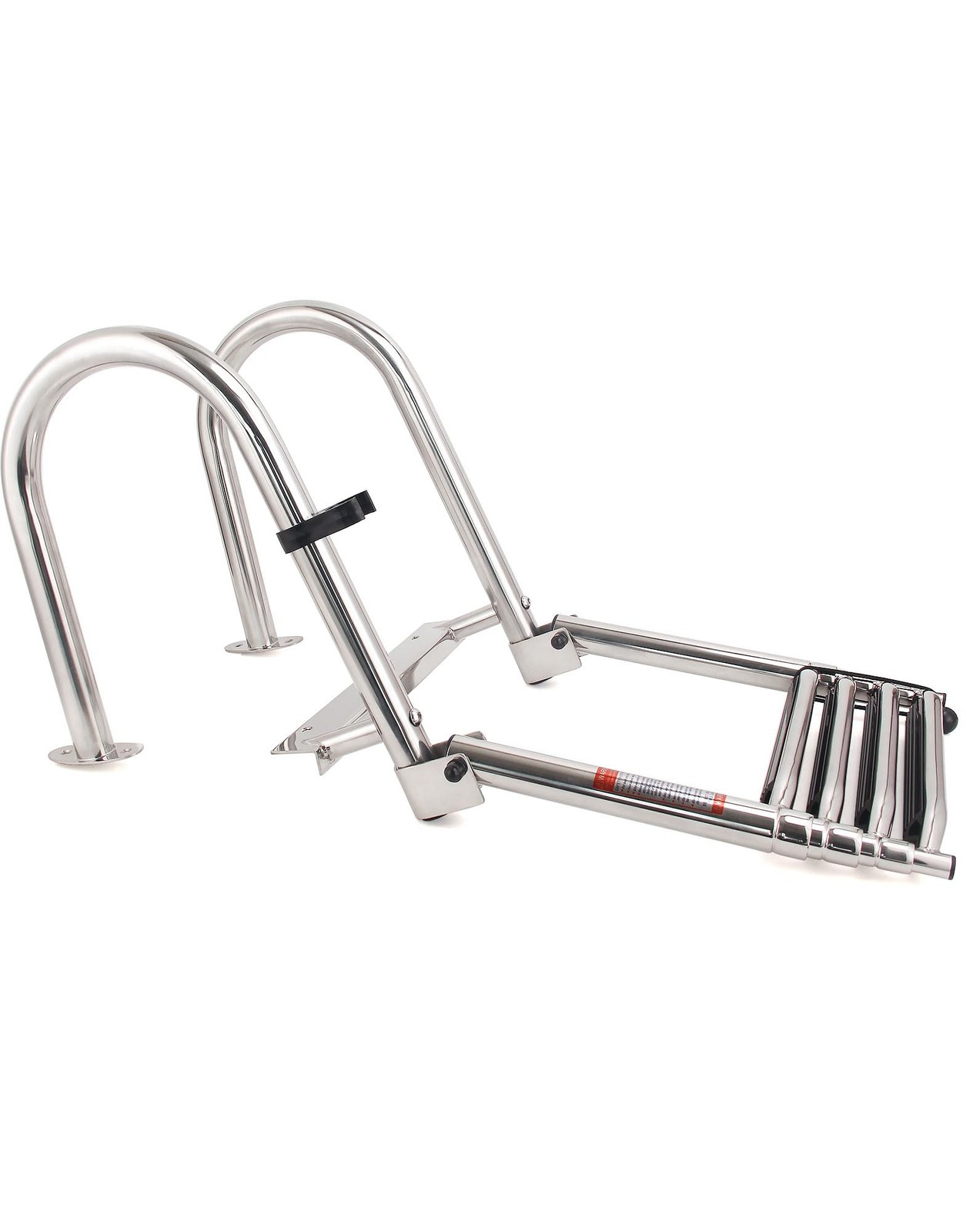 Mojiate 4-Step Stainless Steel Telescoping Dock Ladder for 4 steps, M2599