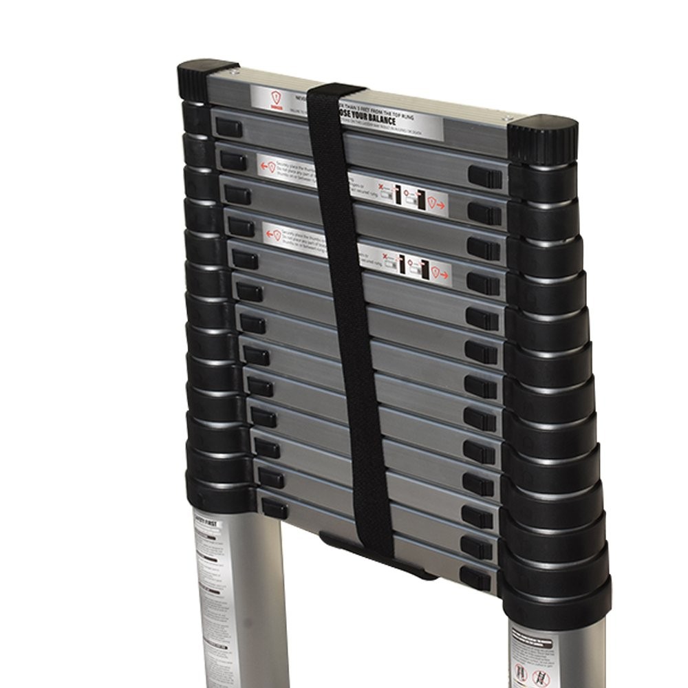 14.5FT Folding Telescopic Extension Ladder Aluminum Alloy Extendable Lightweight