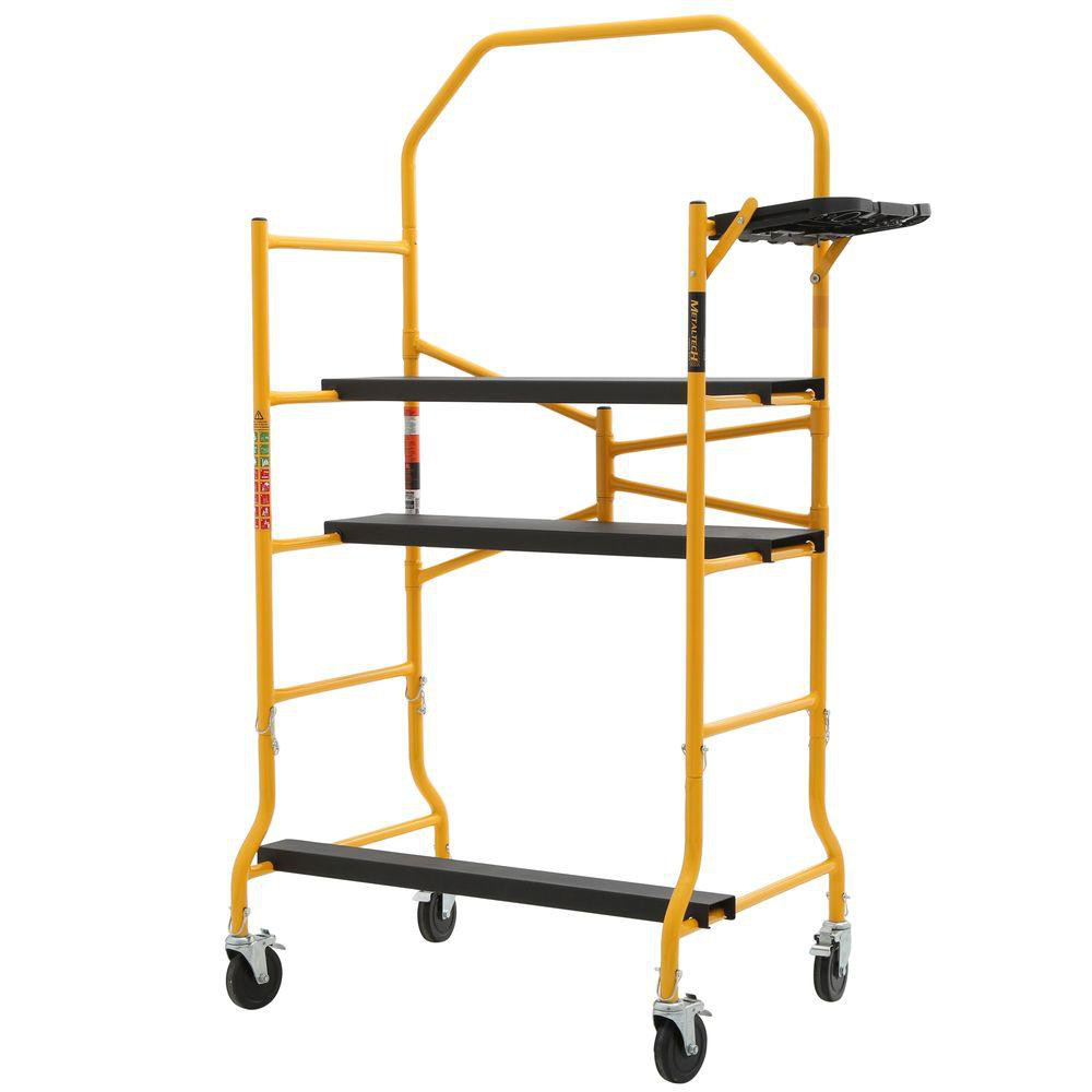 Job Site Series Scaffold 900 Lbs Load Capacity Heavy Duty 5 x 4 x 2-1/2 Feet