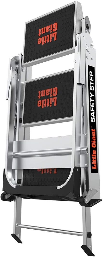 Little Giant Ladders, Safety Step, 3-Step, 3 Foot, Step Stool, 3 Gray