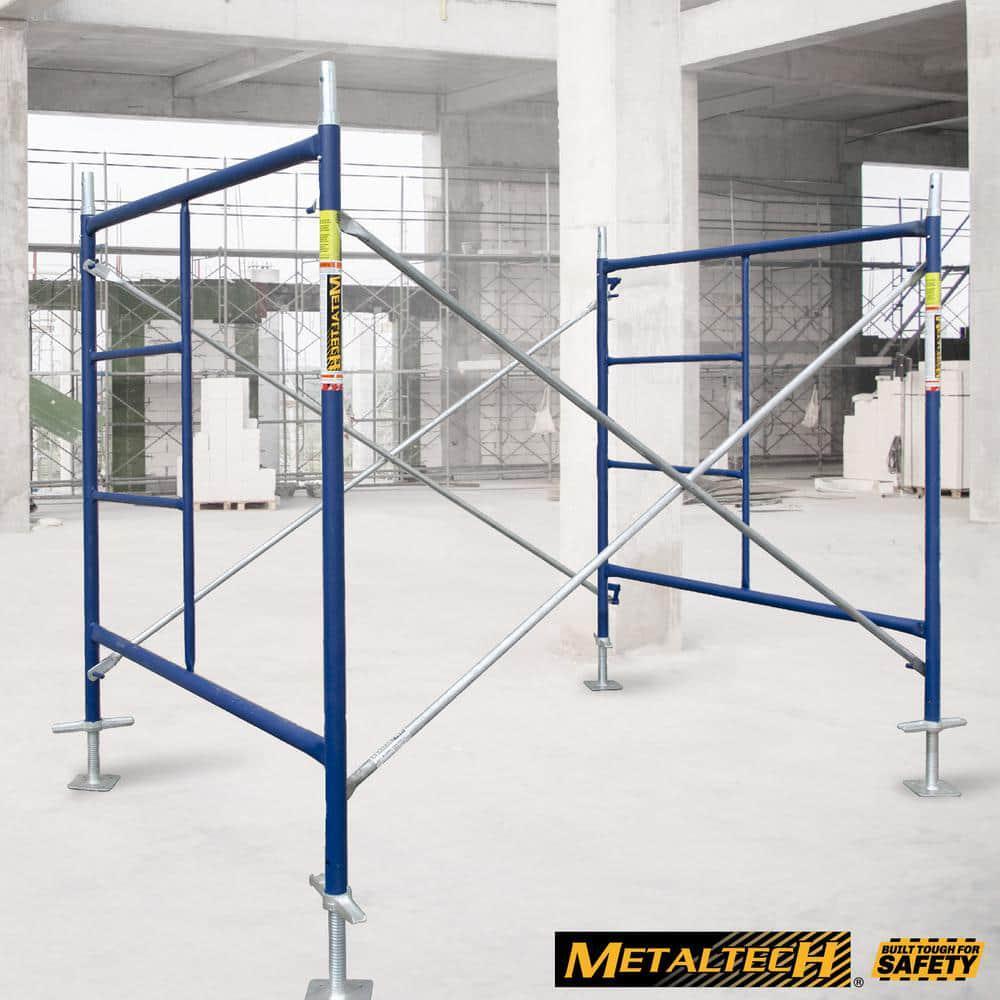 Scaffolding Set 7’x5’x5′ 1-Story Stackable Steel Mason w/ Cross Brace MetalTech