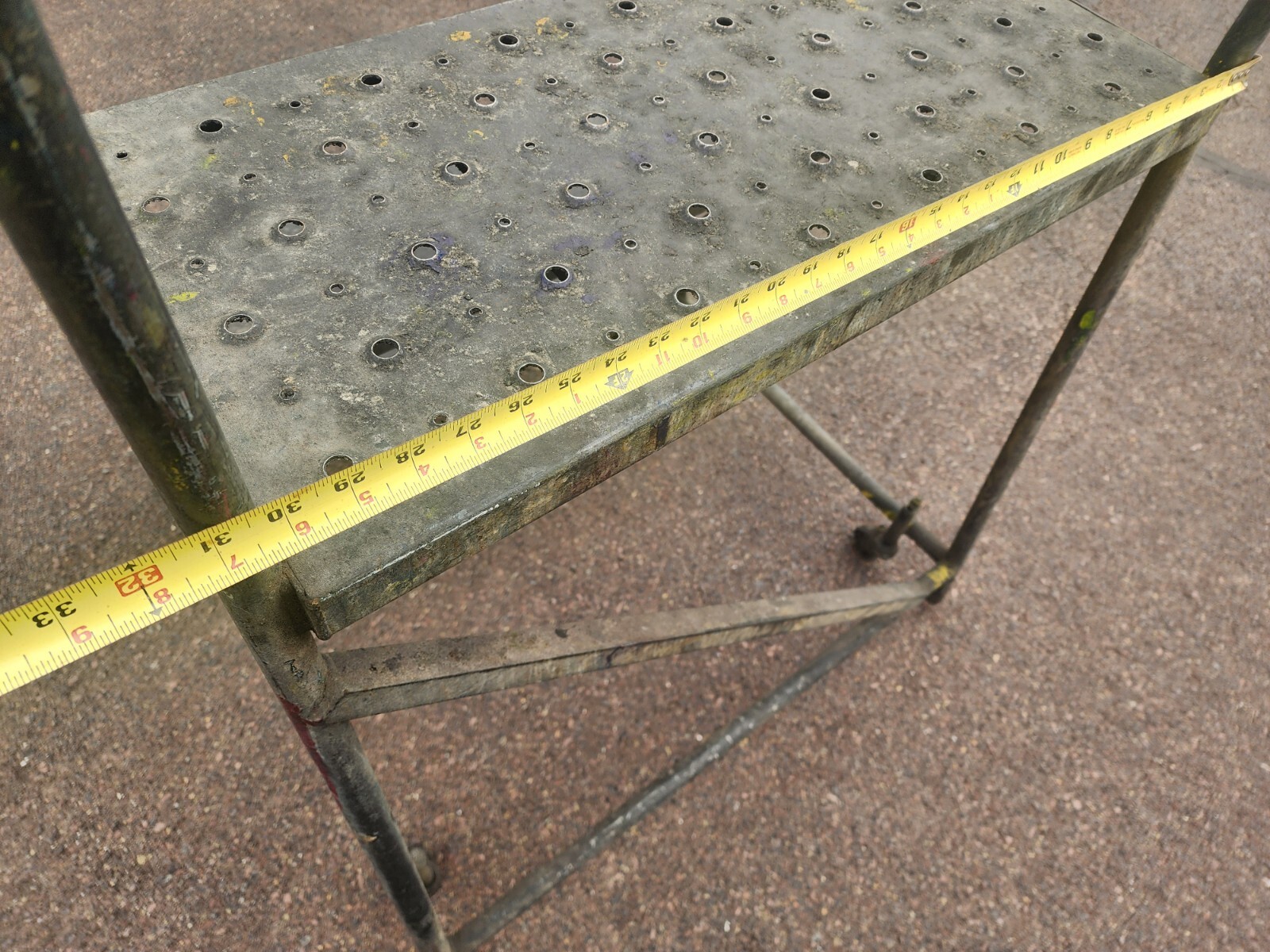 3 Step Rolling Metal Warehouse Ladder/Steps