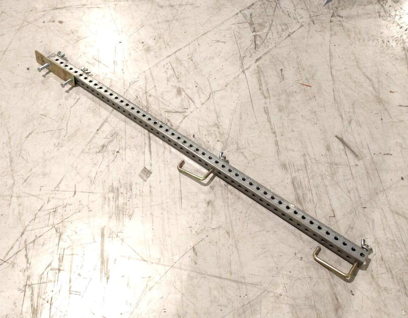 Swing-Lo SL-71B48M 1-1/2″ Sq. x 48″ Perf. Steel Guardrail Post For Scaffold