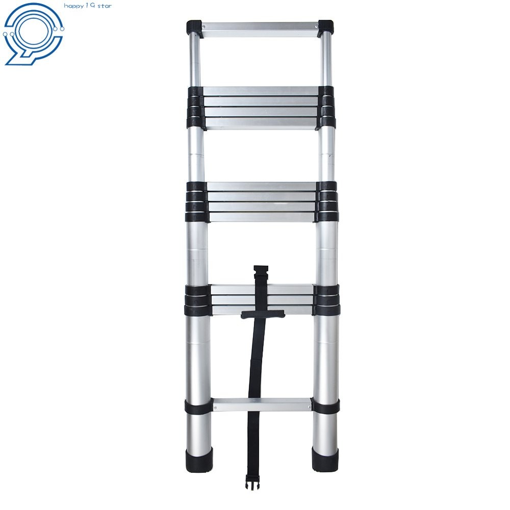 12.5 Feet Aluminum Heavy Duty Step Ladder Multi Purpose 330Lbs Extension Ladder