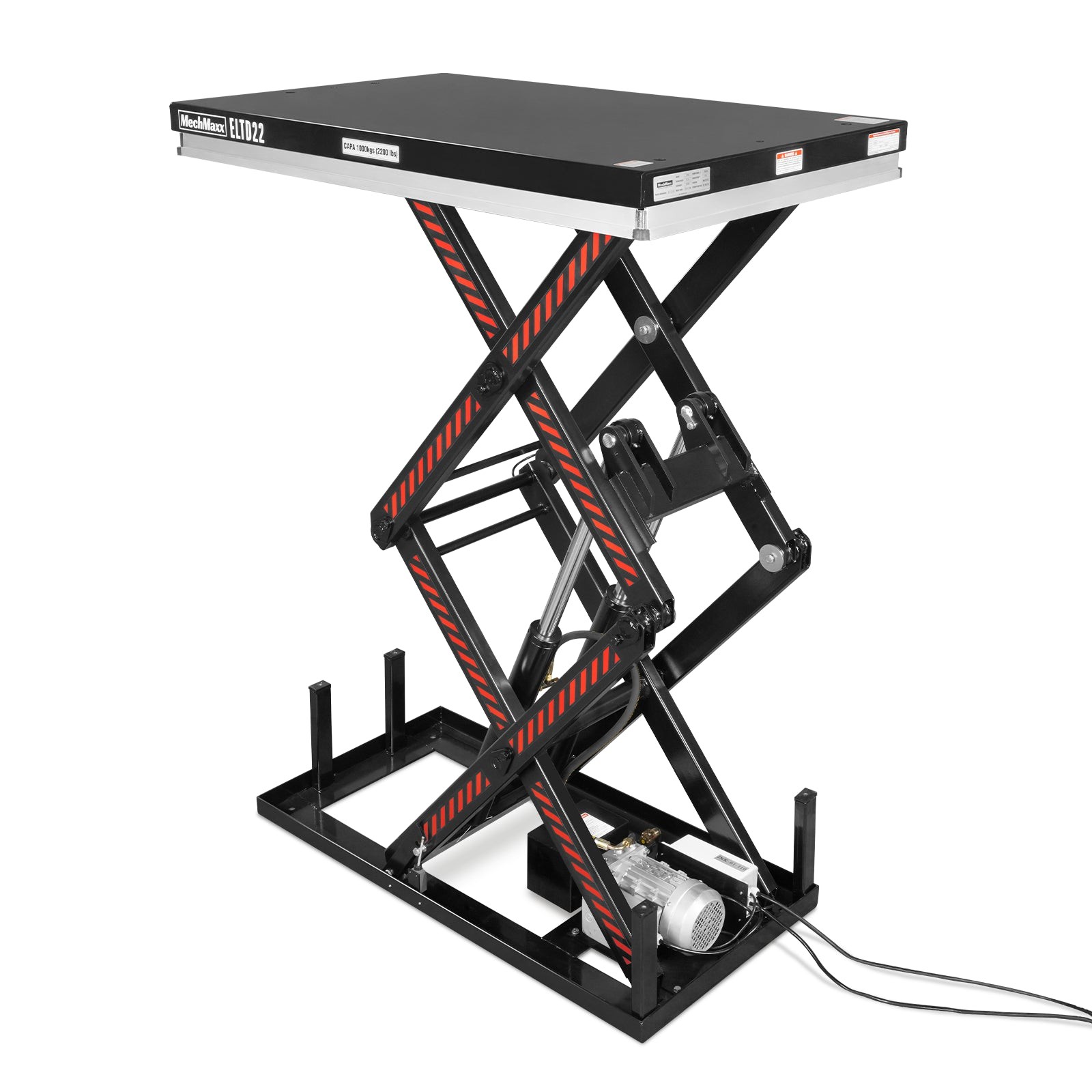 2200 lbs Capacity Electric Hydraulic Lift Table 51.2”x32.3” Platform, ELTD22
