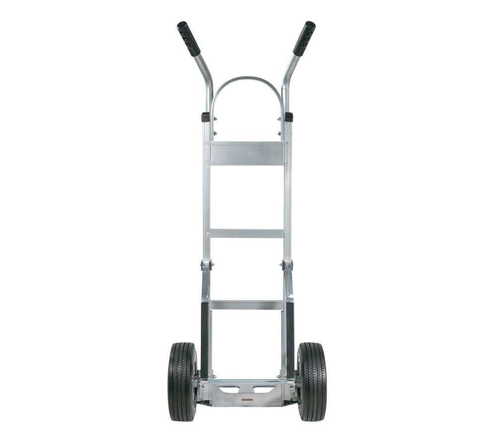 2Pk Aluminum Hand Truck Dolly w/ Dual Handle and 10″ Caster Wheels – 600lbs