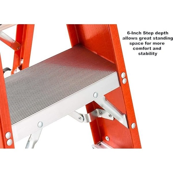 Louisville Fy8002 2 Ft Fiberglass Step Stool Industrial, 375 Lb Capacity