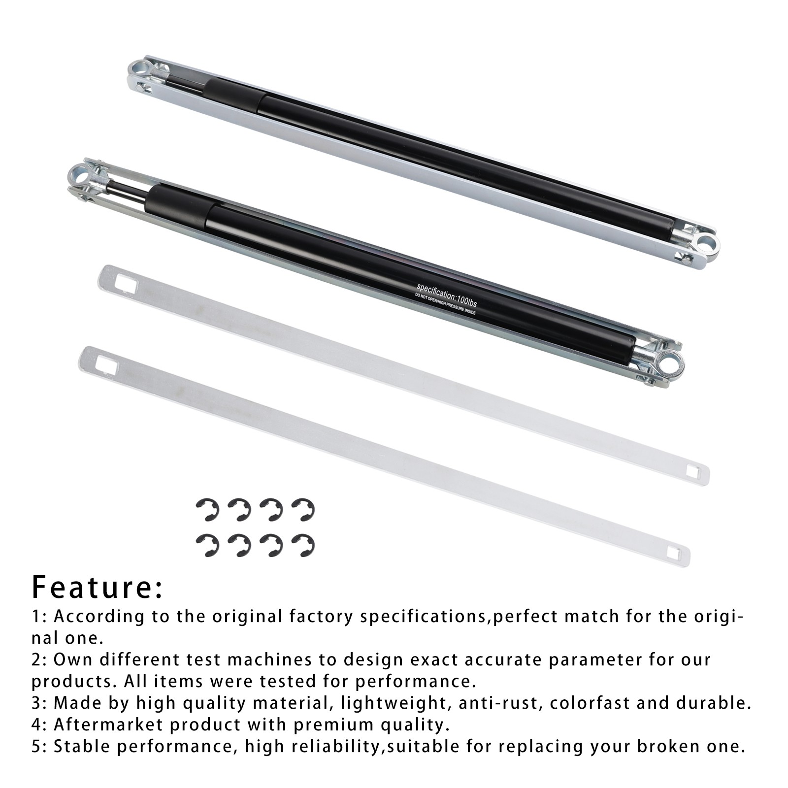 2X 36-80 Standard Strut Kit For Werner Aluminum Attic Ladders AH2210 AH2210B #