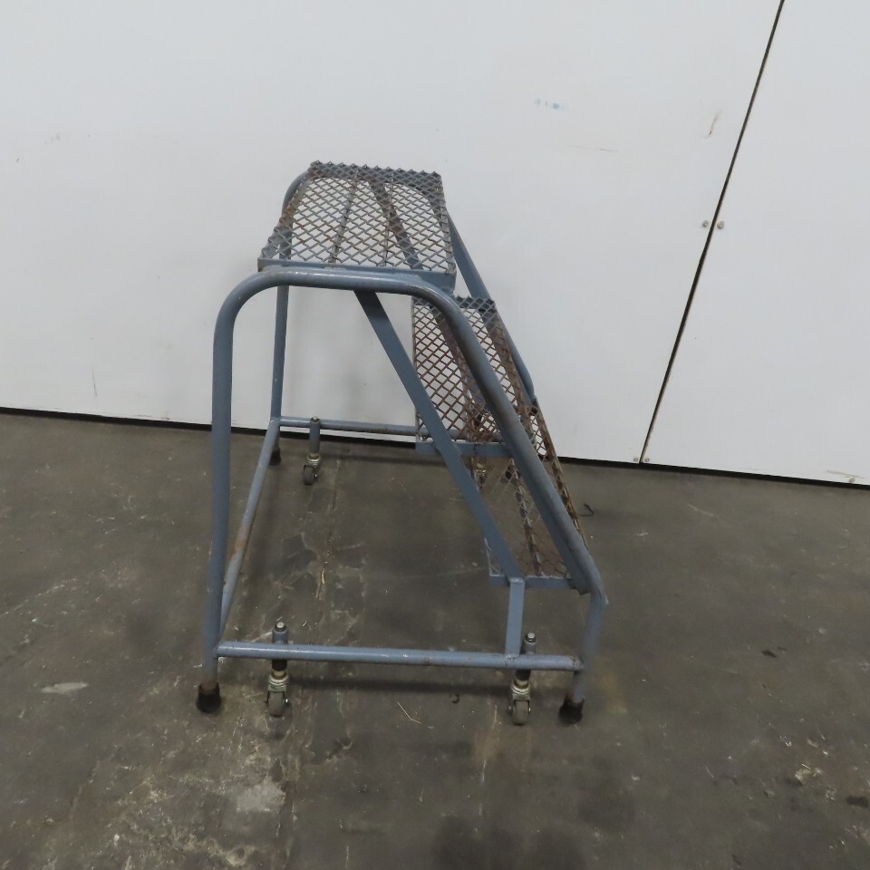 Cotterman 3 Step Steel Rolling Ladder Steps 24″ Wide 30″ Height 450Lb Cap