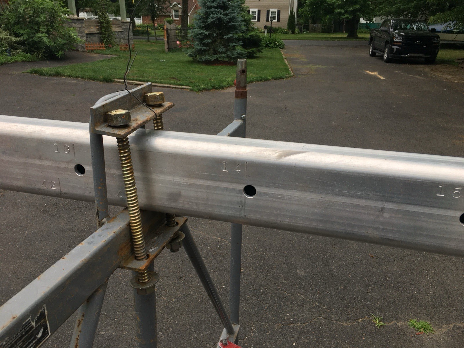 Sky Climber Scaffold Tower Aluminum Rolling Sections w/ Casters, Cables & Clamps