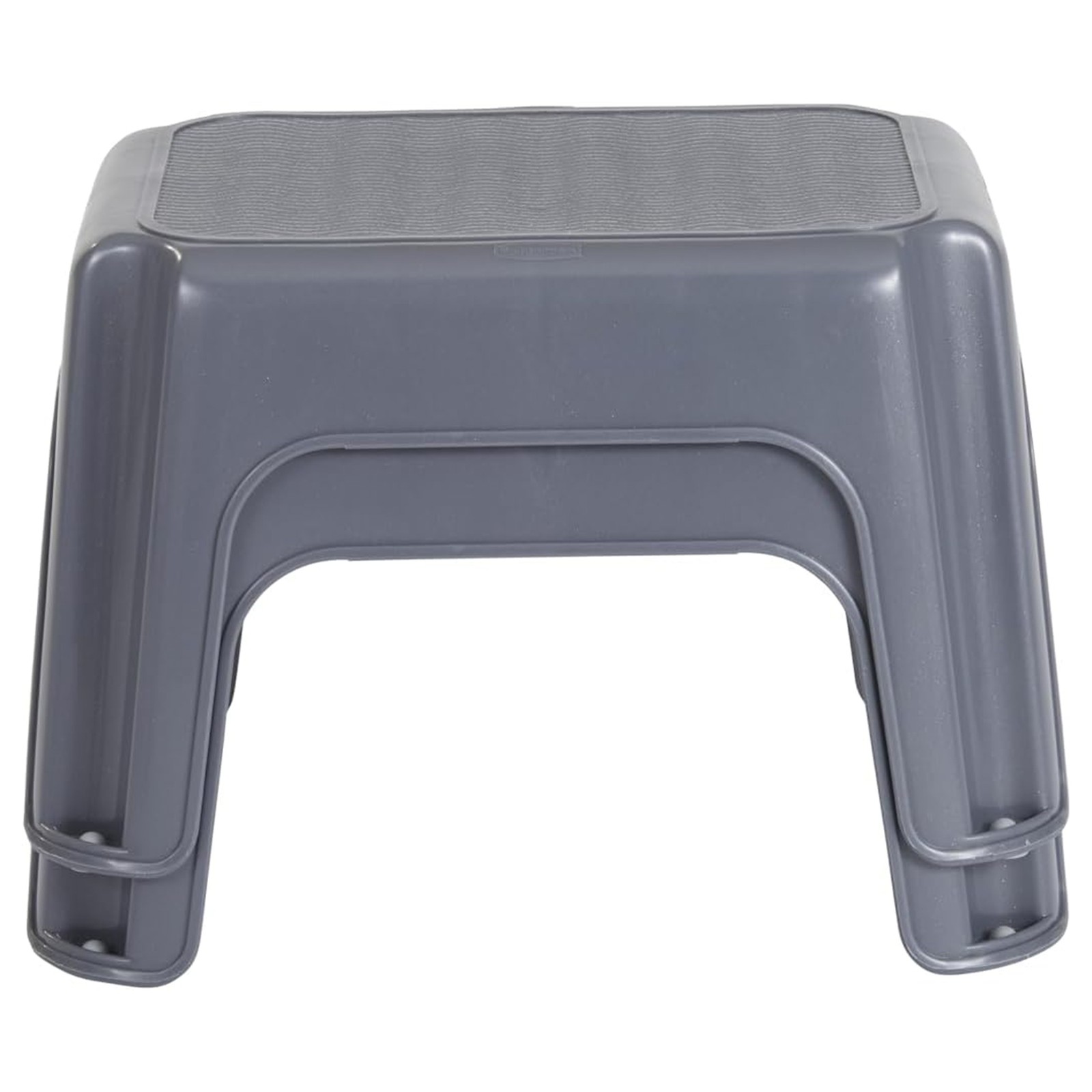 Rubbermaid Durable Roughneck Plastic Family Sturdy Step Stool, Gray (2 Pack)