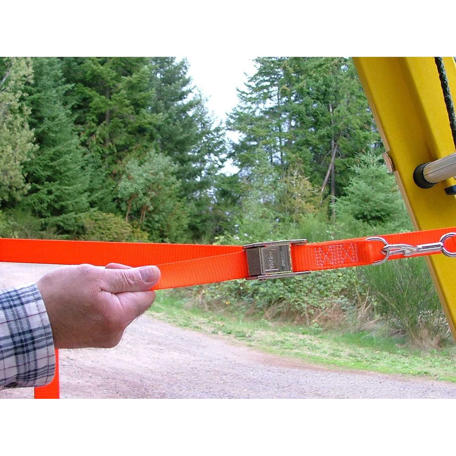 LeveLok LSS-150-OR Safety Strap Stabilizer for Lower Ladder – Florescent Orange