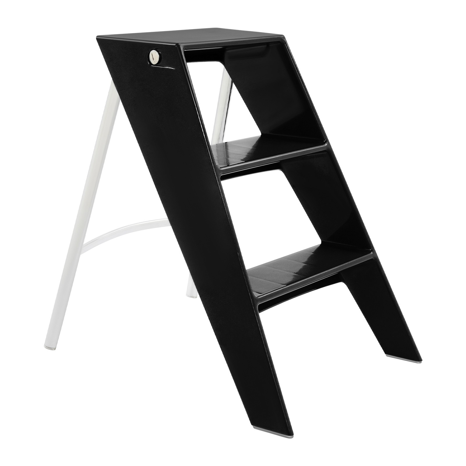 Folding Step Stool Step Stools for Adults 3 Step Ladder Folding Step Stool Black