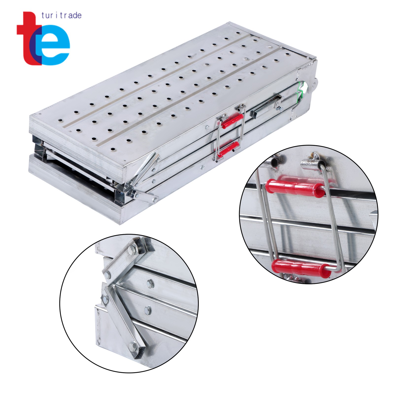 1.6m Adjustable Folding Ladder – Multi-Purpose Scaffold & Work Platform