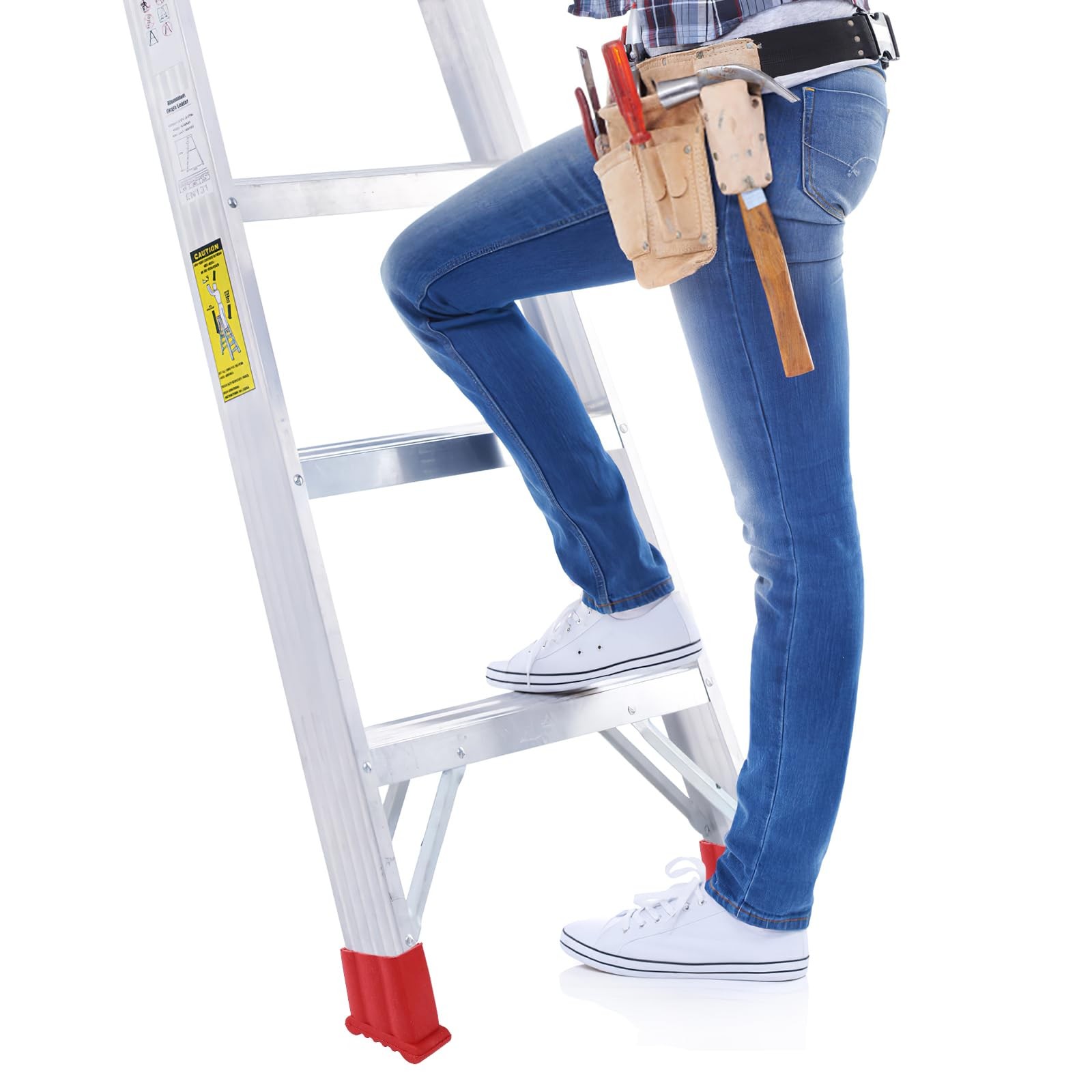 LIFKOME Ladder Feet Pads 2 Pack 3.14X2.75X1.45 Inch Non-Slip Rubber Ladder…