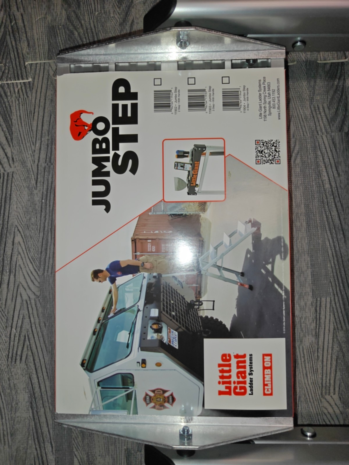 Little Giant Ladders, Jumbo Step, 2-Step, 2 foot, Step Stool, Aluminum, Type 1AA