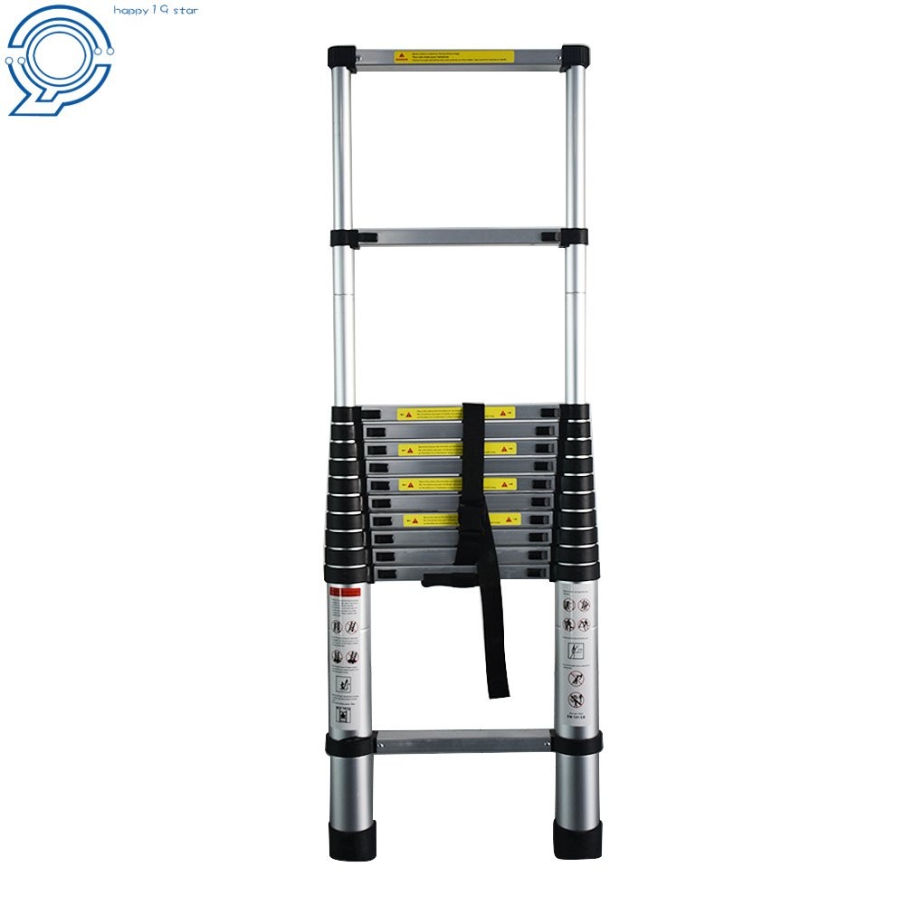 12.5 Feet Aluminum Heavy Duty Step Ladder Multi Purpose 330Lbs Extension Ladder