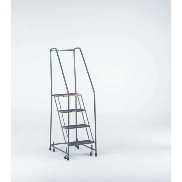 Ballymore H318p 58 1/2 In H Steel Rolling Ladder, 3 Steps, 450 Lb Load Capacity