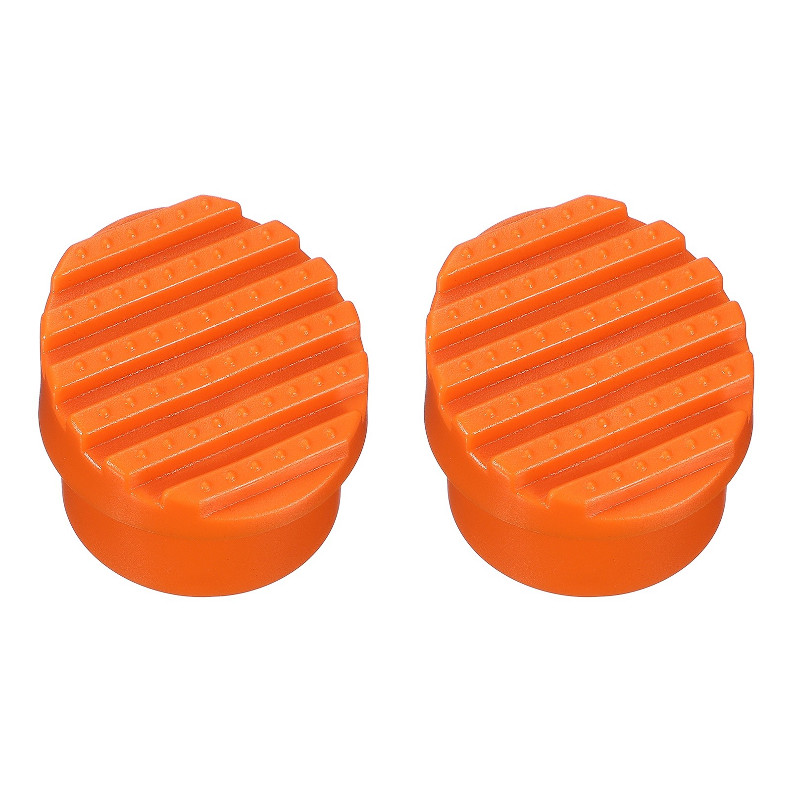 Ladder Non Slip Feet Mat (44mm ID) (2Pcs) Rubber Round Step Ladder Foot, Orange