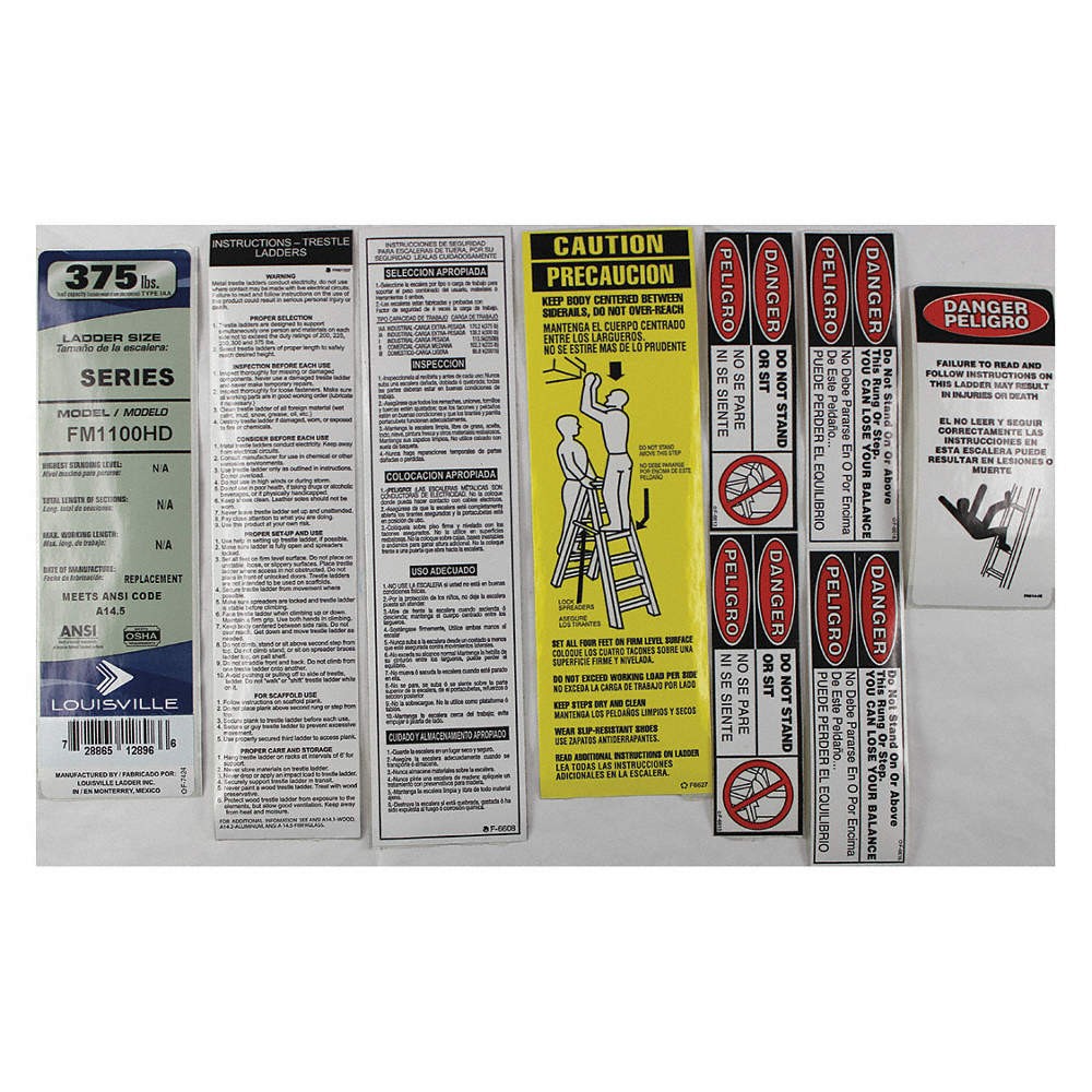 LOUISVILLE LADDER Label Kit 42DV73
