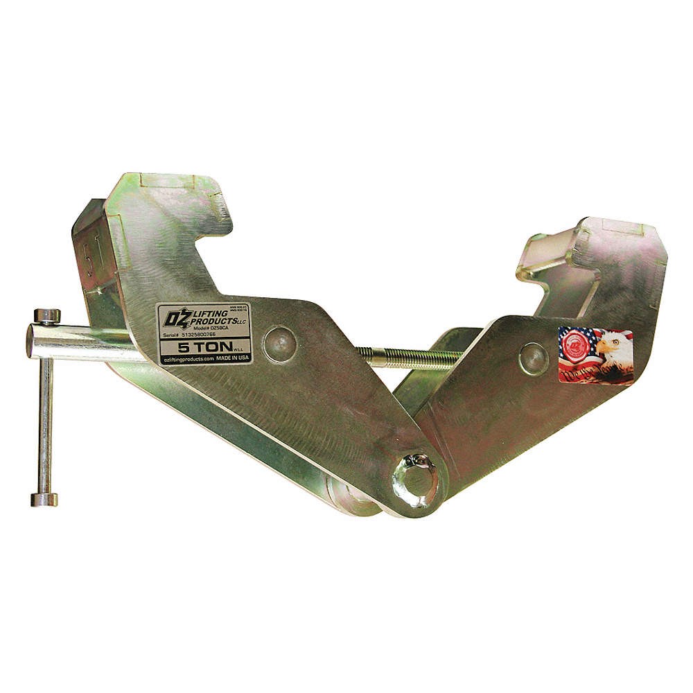 OZ LIFTING PRODUCTS Beam Flange Clamp,Steel,10,000 lb 48RD42
