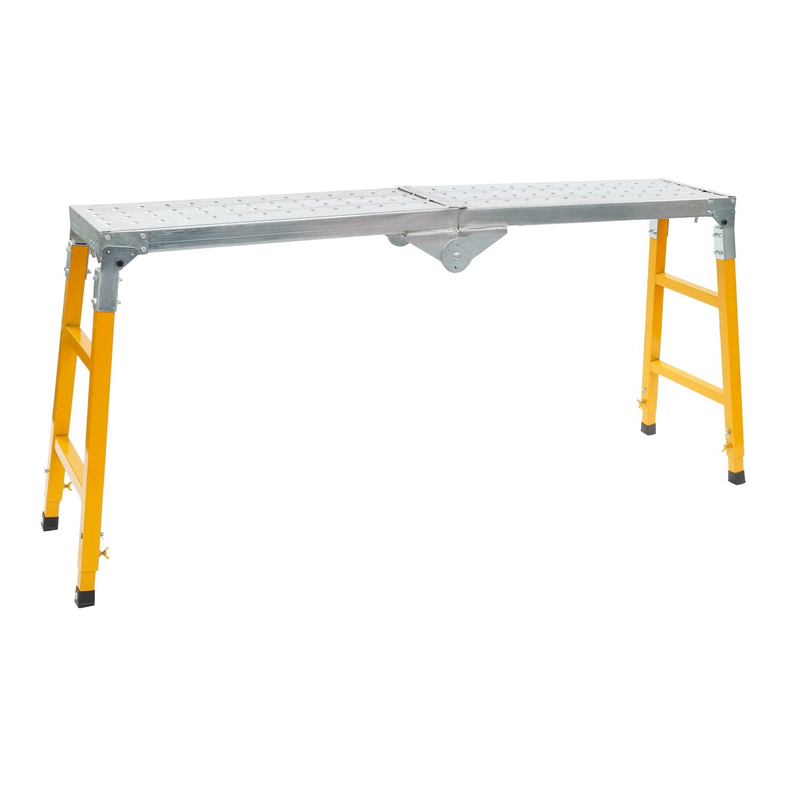 Portable Work Platform Adjustable Q235 Steel With Folding Legs Garage/office