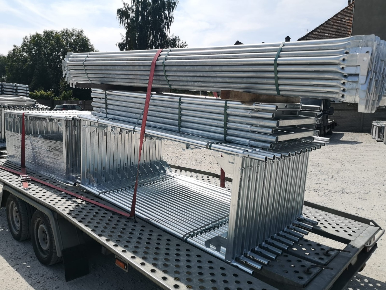 NEW Steel facade scaffolding 10.3X9.21=95m2 SCAFF 73 now with free shipping