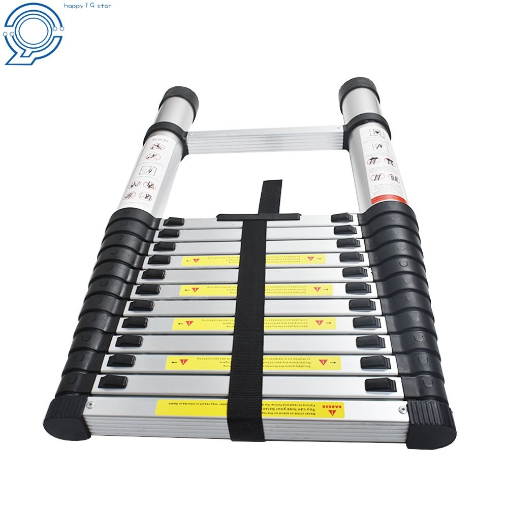12.5 Feet Aluminum Heavy Duty Step Ladder Multi Purpose 330Lbs Extension Ladder