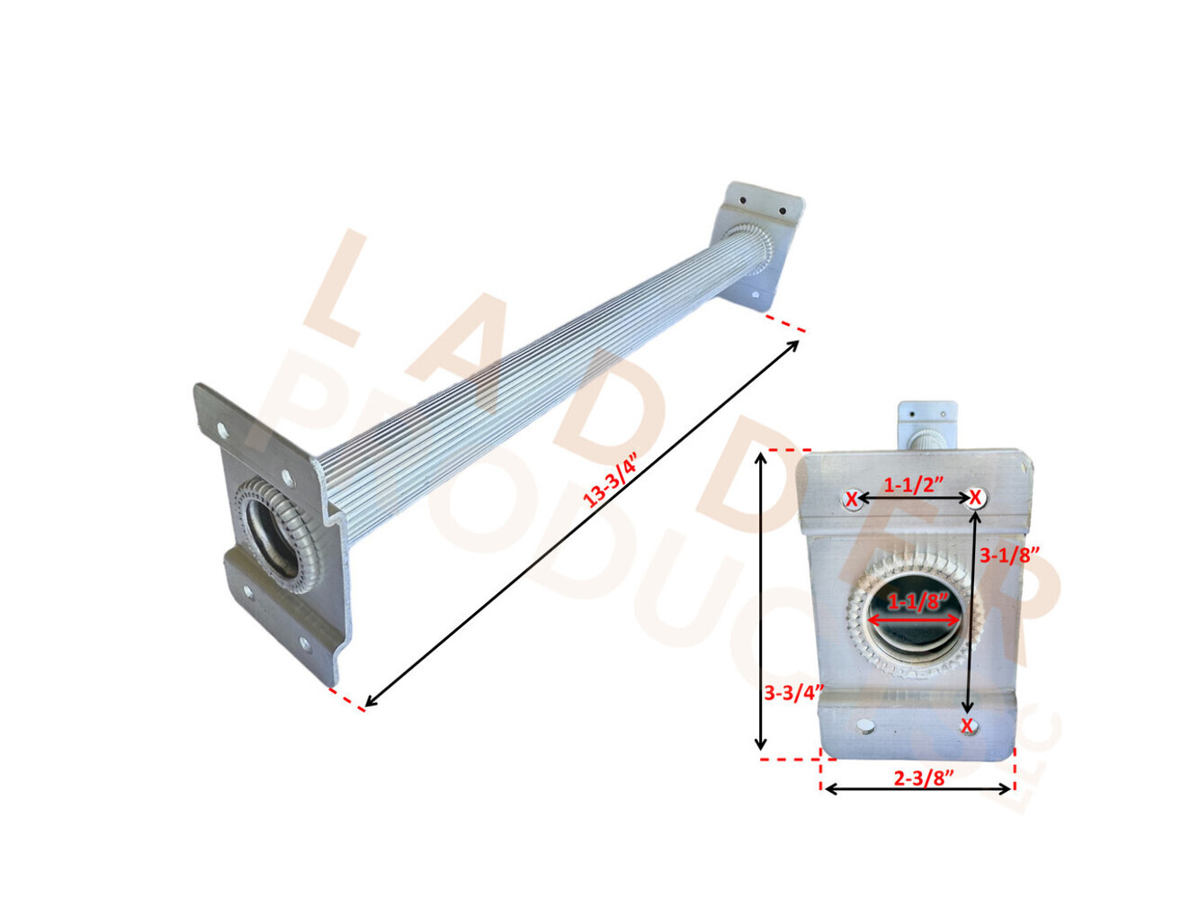 Louisville Extension Ladder Fly Round Rung 13-3/4″ PK144C