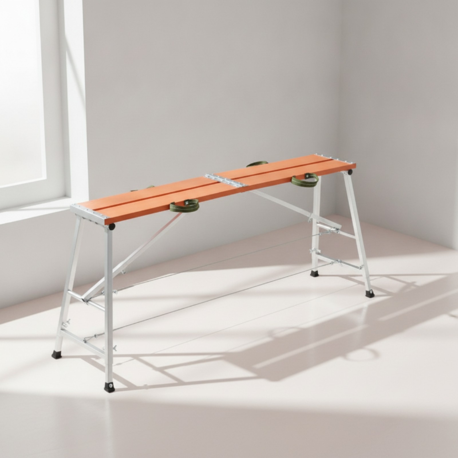 Portable Work Stage Aluminum-Alloy Scaffold with Carry Handles Foldable