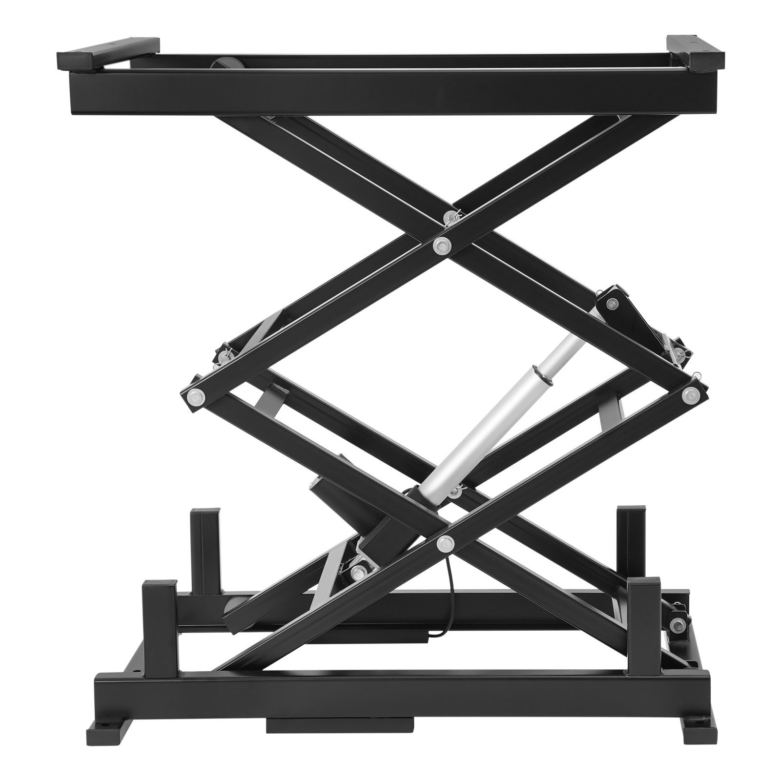 Electric Scissor Lift Table Hydraulic 140lbs Capacity Adjustable Height Foldable