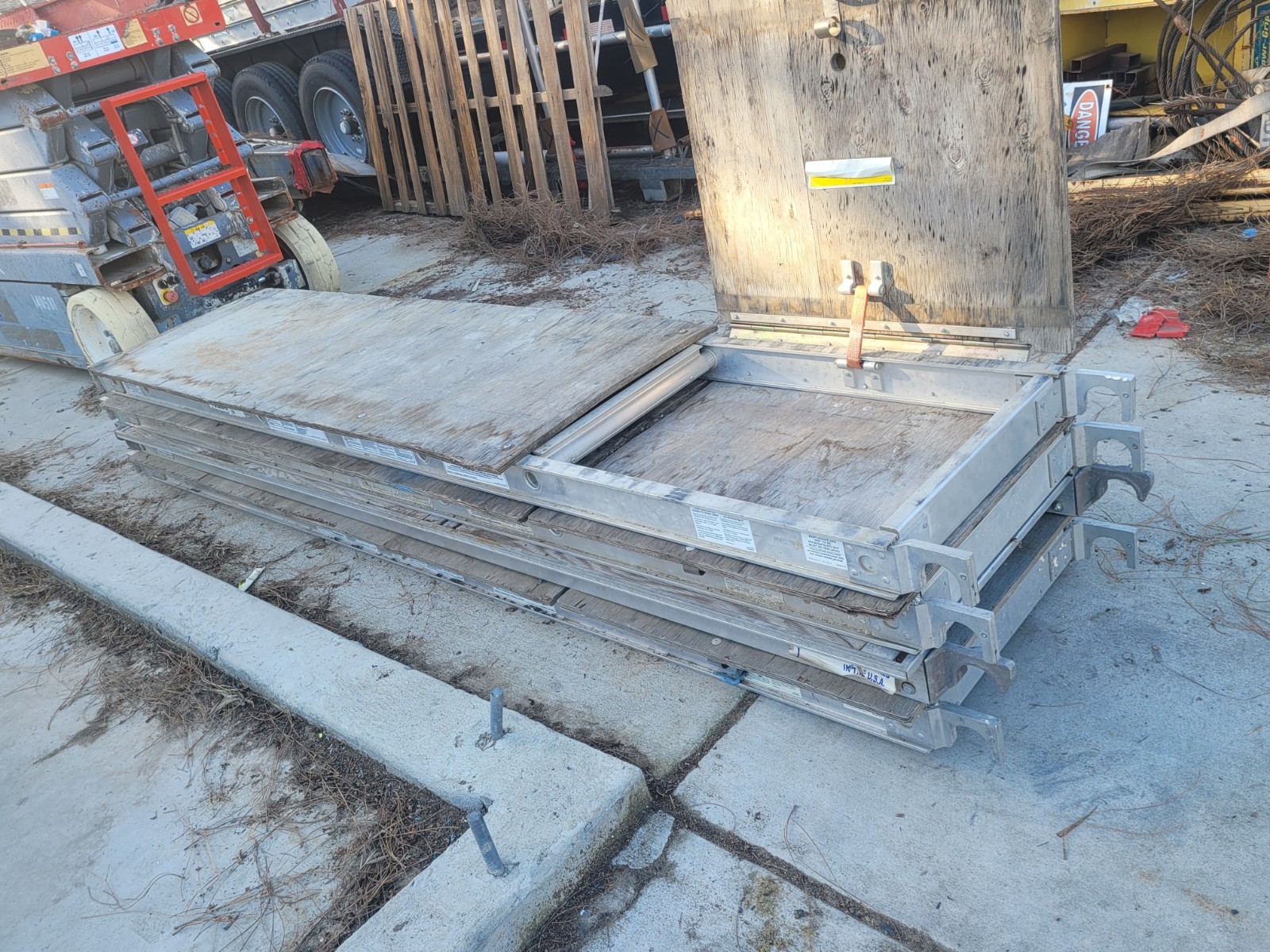 Used Werner Aluminum Scaffolding, being sold as one lot