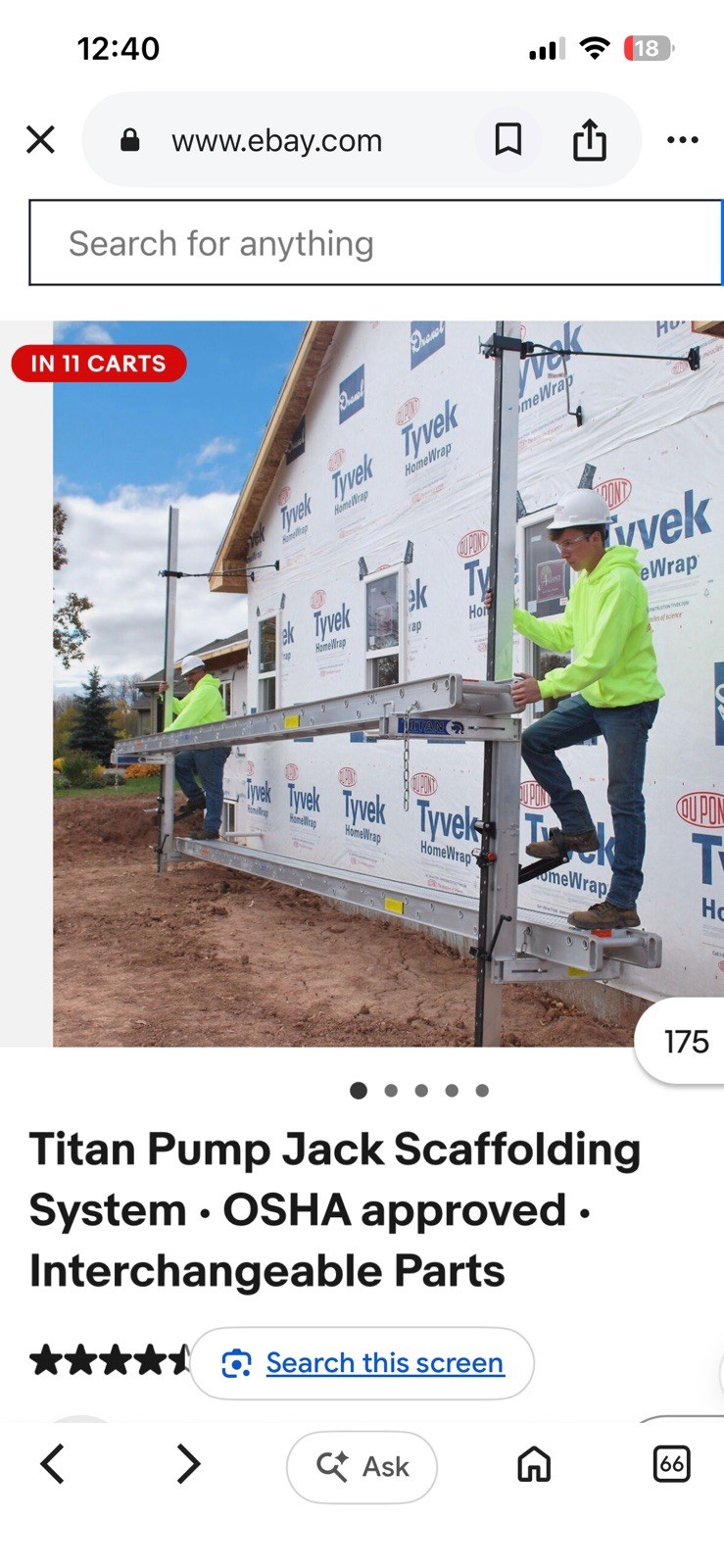 Titan Scaffold 28 Foot Plank 500 Lb Capacity