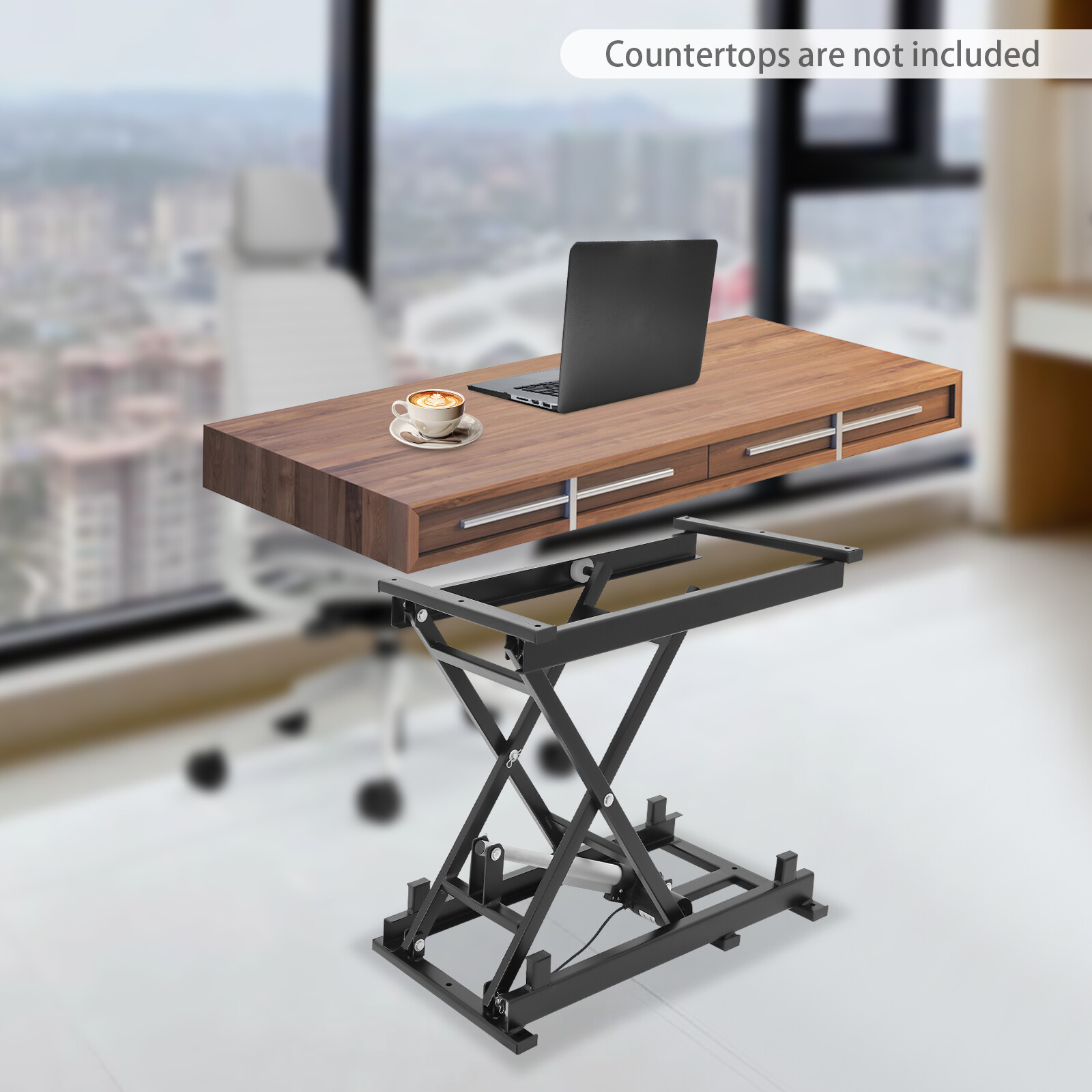 350lb Electric Scissor Transportation Lift Table Material Handling Lift Platform