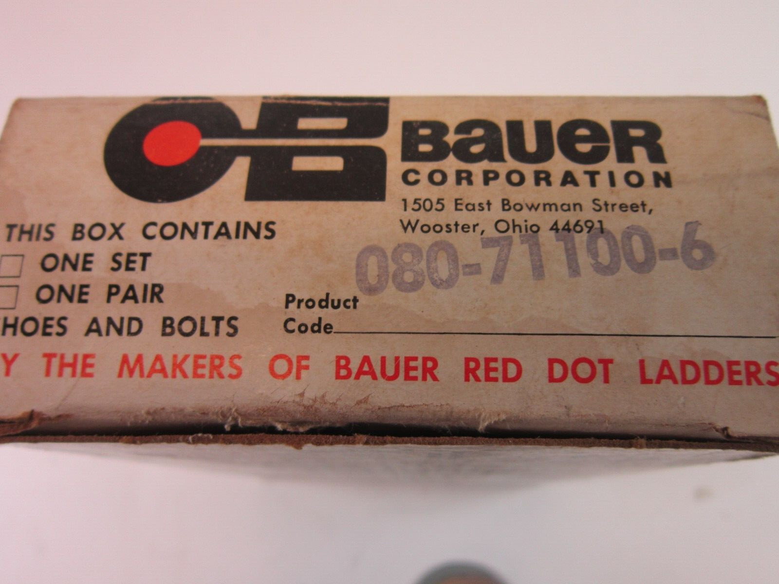 Ladder Safety Shoes Bauer for Paint Wooster Ohio 080-71100-6