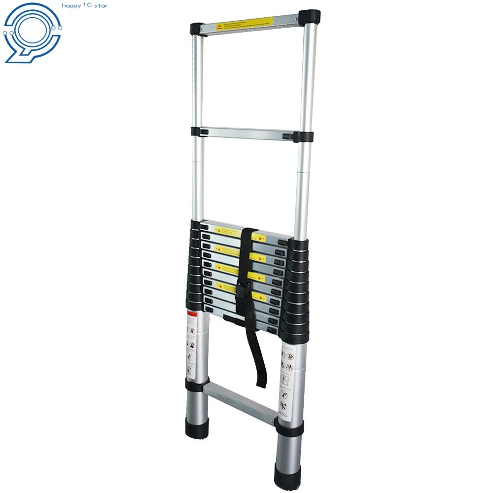 12.5 Feet Aluminum Heavy Duty Step Ladder Multi Purpose 330Lbs Extension Ladder