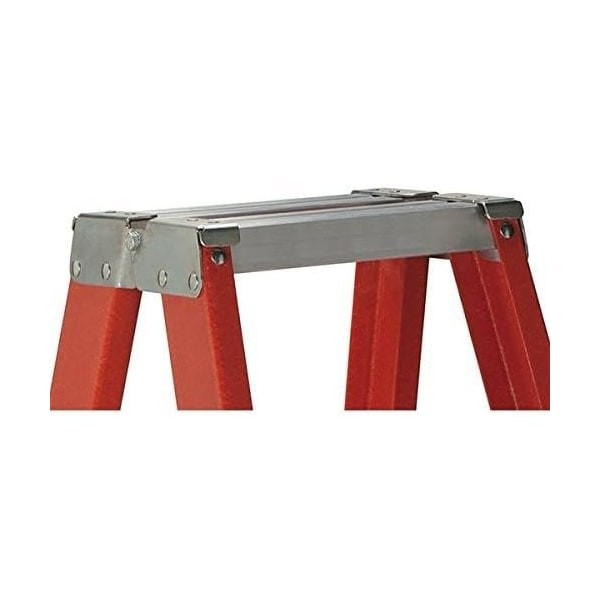 Louisville Fm1408hd 8 Ft Fiberglass Twin Stepladder, 375 Lb Capacity