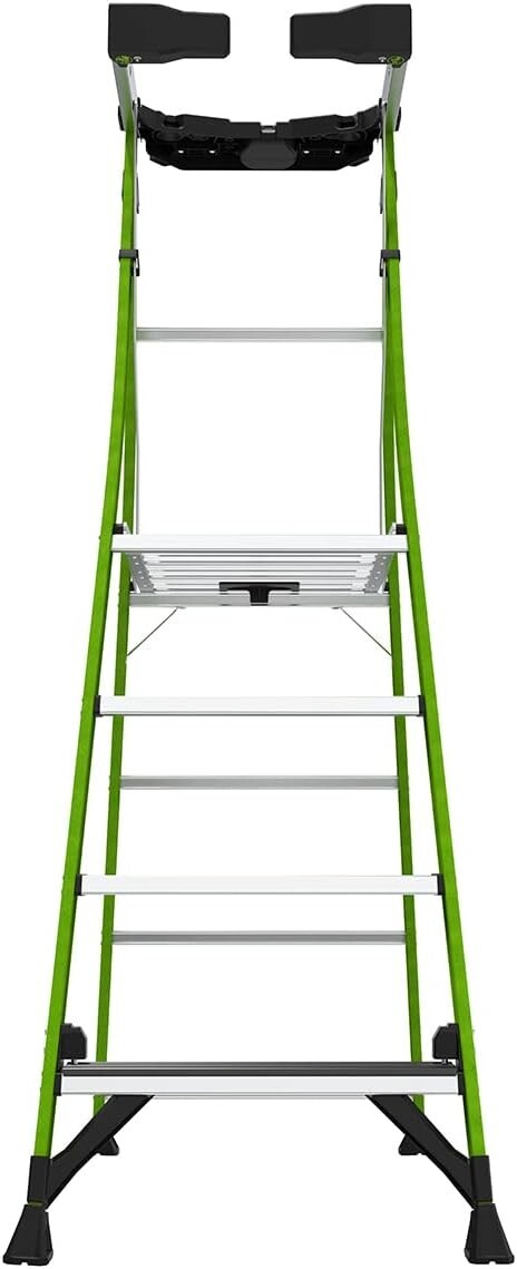 LITTLE GIANT 4′ FORTRESS FIBERGLASS PLATFORM STEP LADDER – 19304