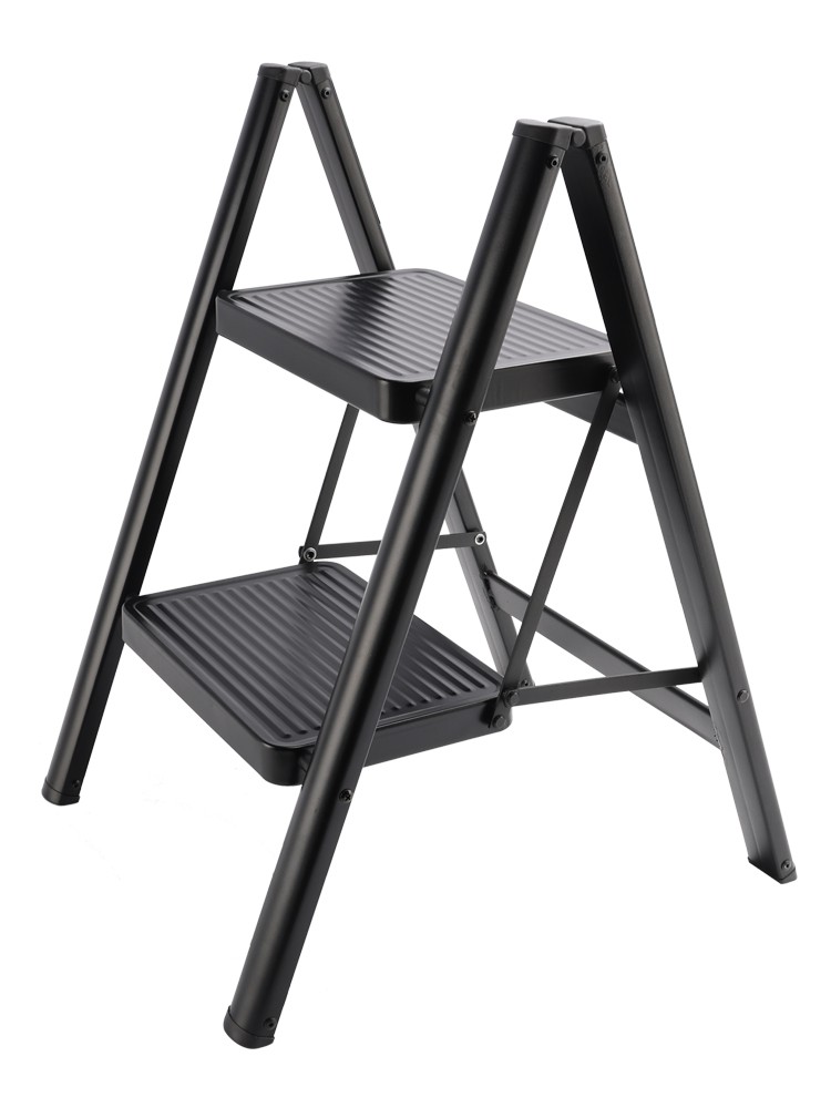 💫Stepladder, 2 Tiers, Foldable, Aluminum, Wide, Lightweight, Compact, Ladder