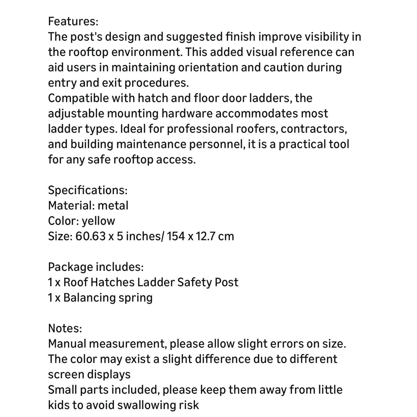 Roof Hatches Ladder Safety Post | Roof Top Safety Hatch Safety Post