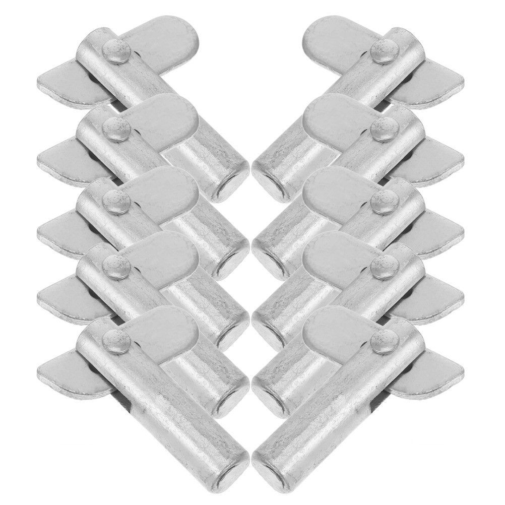 10Pcs Silver Galvanized Steel Scaffold Guardrail Pins Durable Fixing Pins