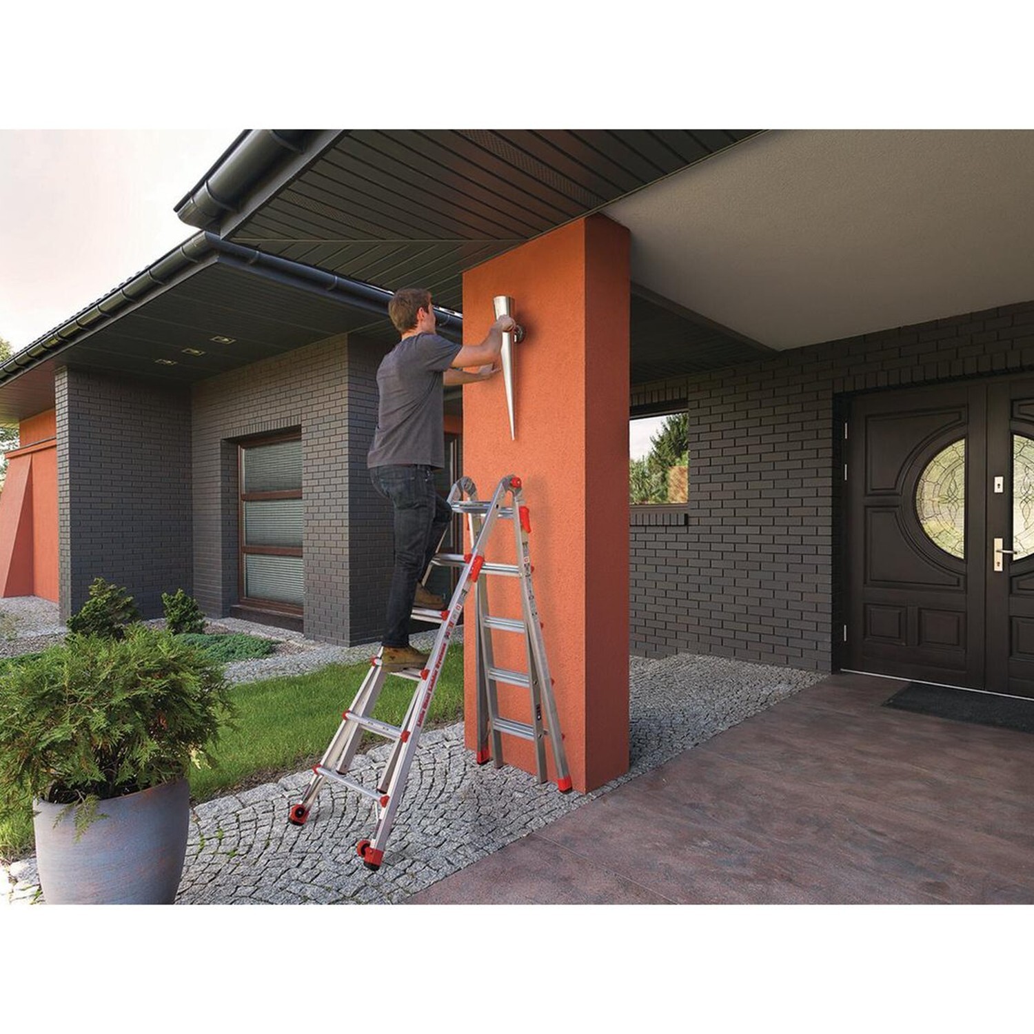 Little Giant Ladders, Velocity with Wheels, M22, 22 Ft, Multi-Position Ladder…