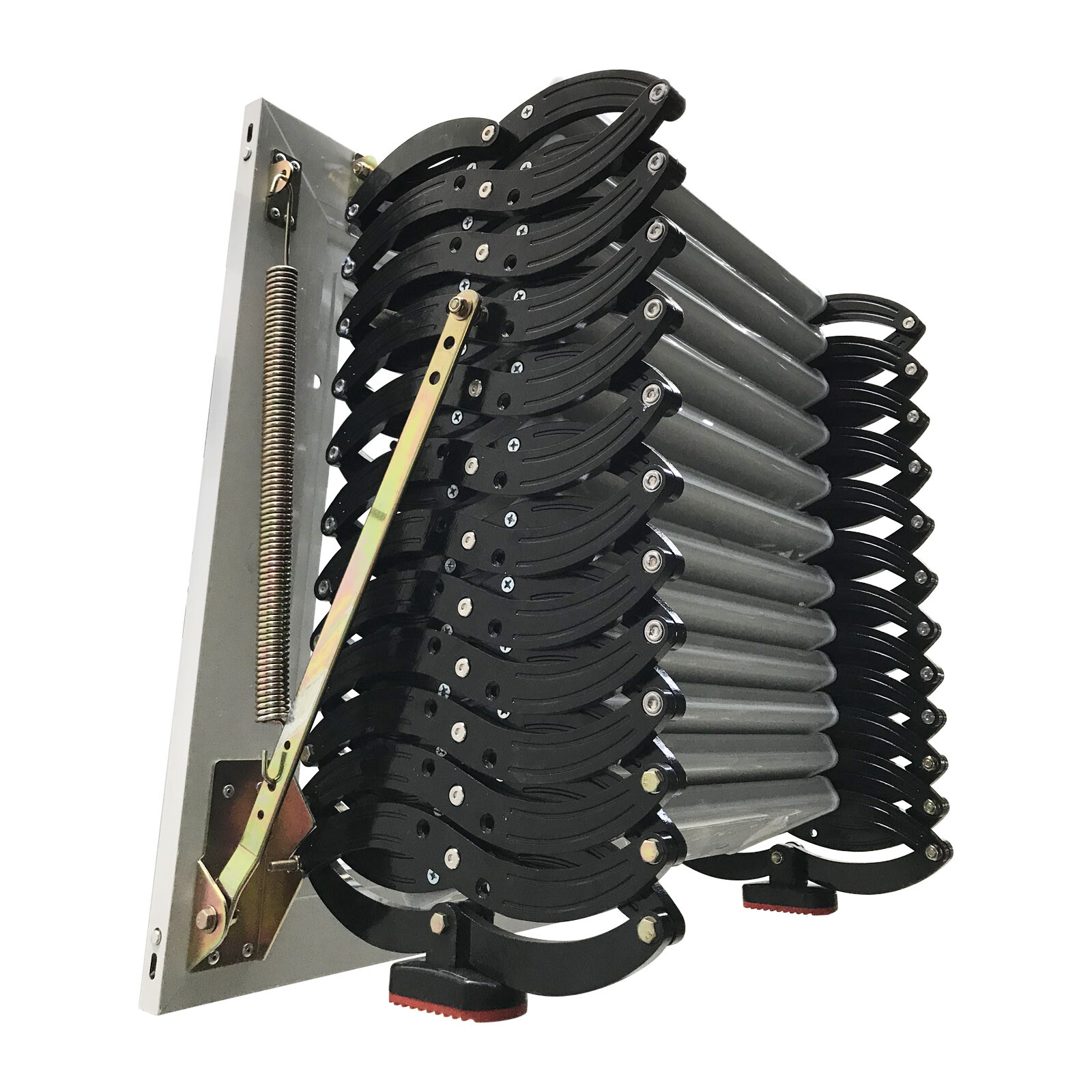 INTSUPERMAI Wall Mounted Attic Ladder for Loft Folding Step Ladder 10ft Height