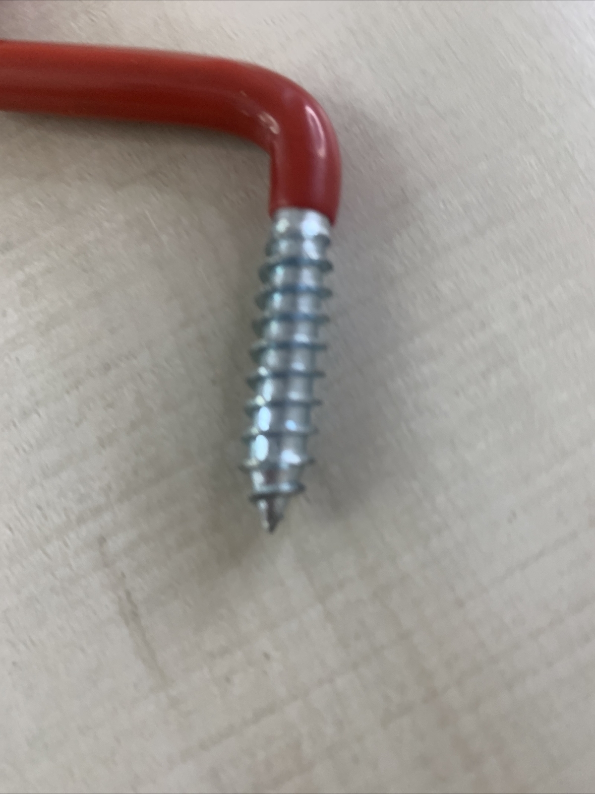 National Hardware 6in. L Vinyl Coated Red Steel Small Ladder Hook 15lb cap. NEW