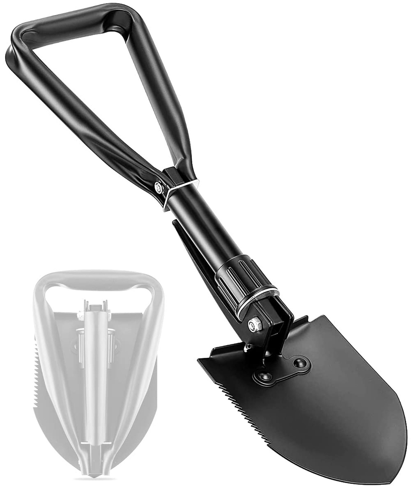 Large Folding Shovel, Overall Length 24Inches, Foldable Design with Portable …